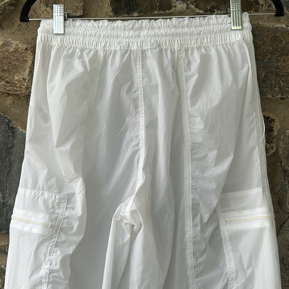 Athleta Womens Pants White Nylon Parachute Cargo Jogger Pull On Bottoms Size 0P - Picture 6 of 7
